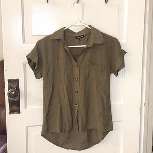 Style Envy olive green shirt